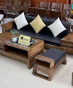 sofa văng gỗ sồi SG61v đẹp