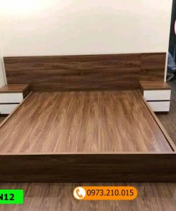 Giường ngủ gỗ công nghiệp kiểu bệt GN12