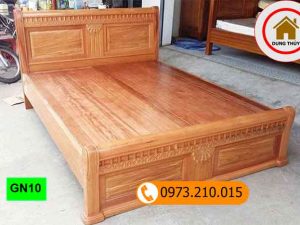 giường ngủ cao cấp gỗ hương vân GN10