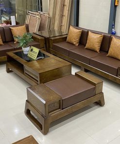 sofa 2 văng chân quỳ gỗ sồi Nga SG39 xịn