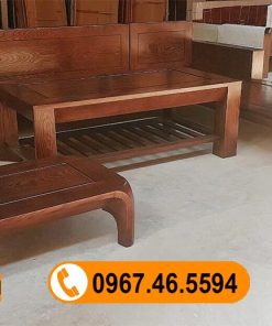 sofa chân cong gỗ sồi Nga SG31