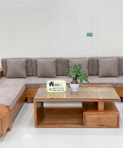 sofa ngăn kéo vát gỗ sồi SG22 xịn